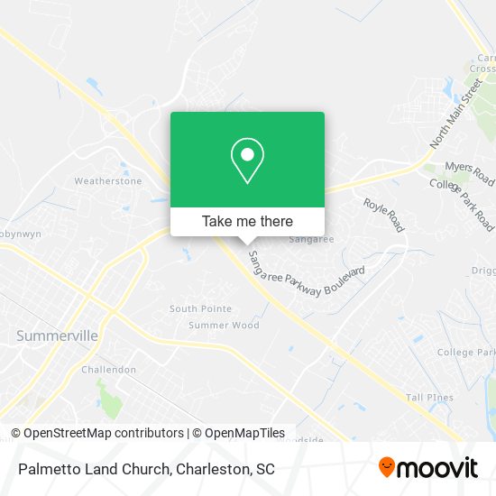 Palmetto Land Church map