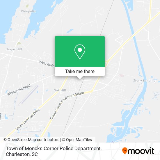 Town of Moncks Corner Police Department map