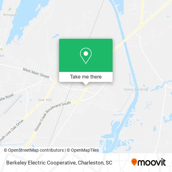 Mapa de Berkeley Electric Cooperative