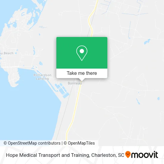 Hope Medical Transport and Training map