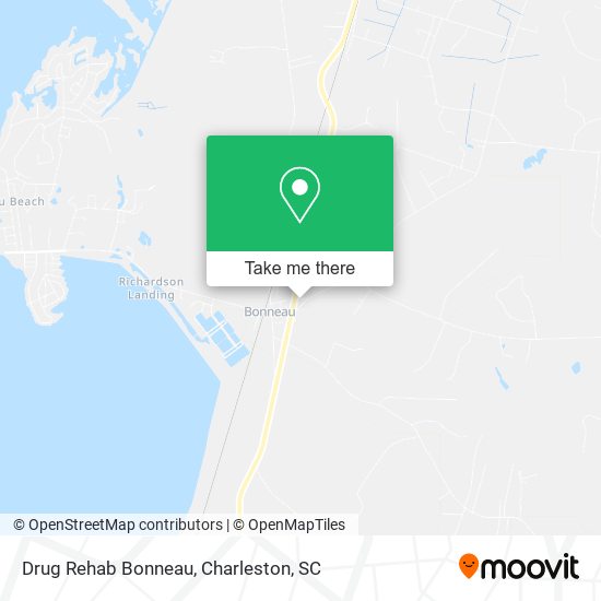 Drug Rehab Bonneau map
