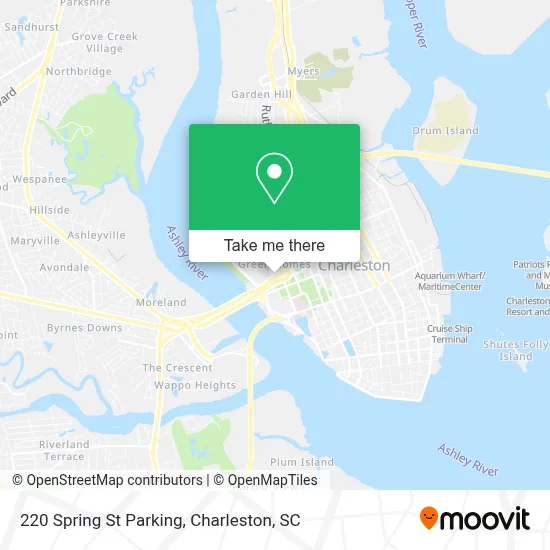 220 Spring St Parking map