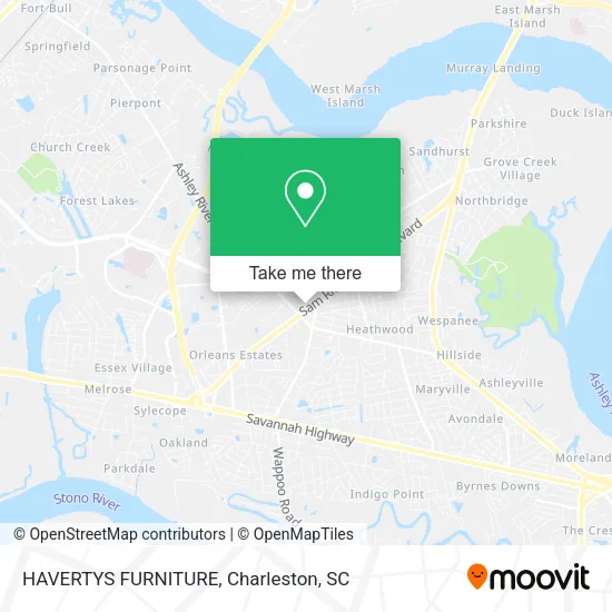 HAVERTYS FURNITURE map