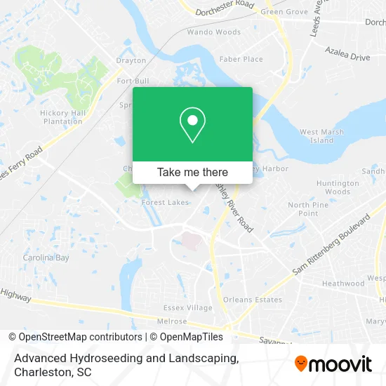 Mapa de Advanced Hydroseeding and Landscaping