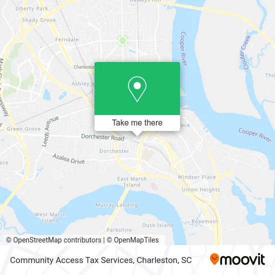 Community Access Tax Services map
