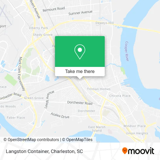 Langston Container map