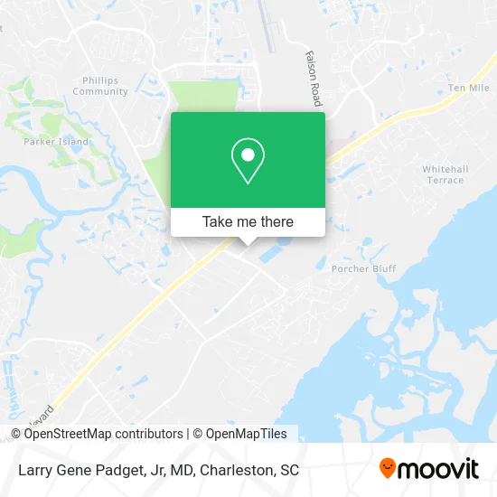 Mapa de Larry Gene Padget, Jr, MD