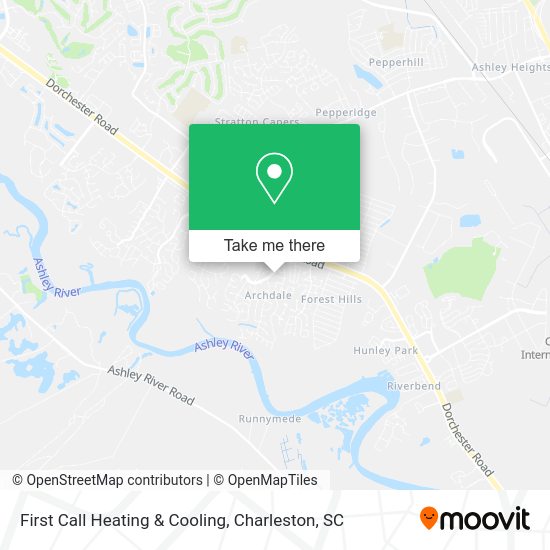 First Call Heating & Cooling map