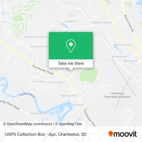 USPS Collection Box - Apc map