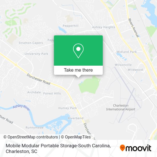 Mobile Modular Portable Storage-South Carolina map