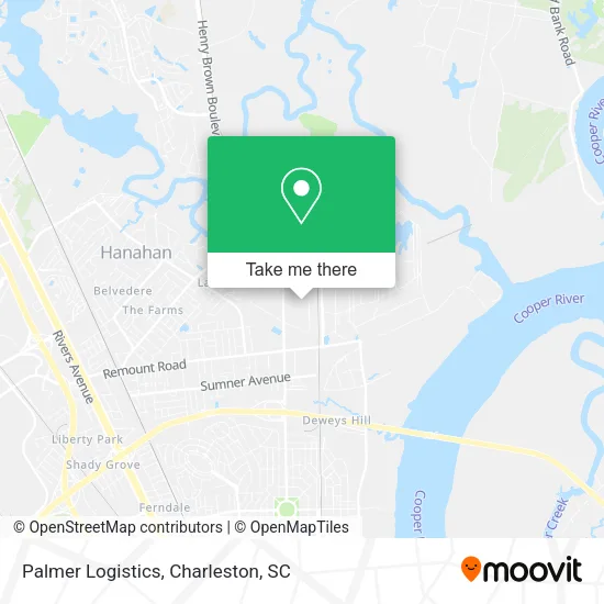 Palmer Logistics map