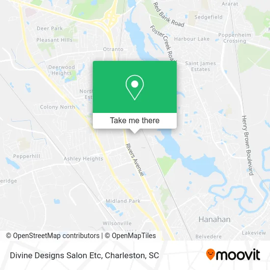 Mapa de Divine Designs Salon Etc