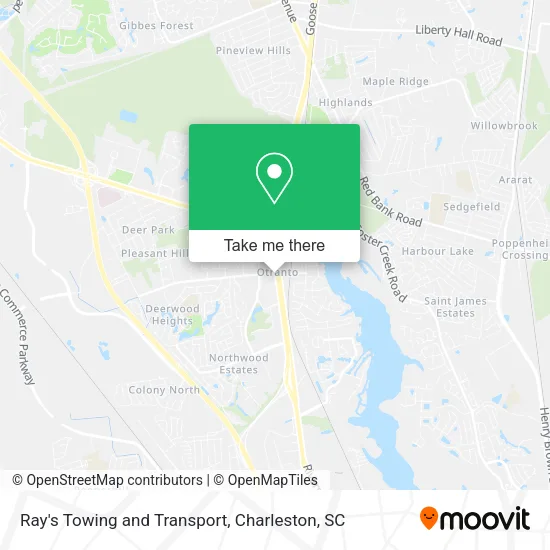 Ray's Towing and Transport map