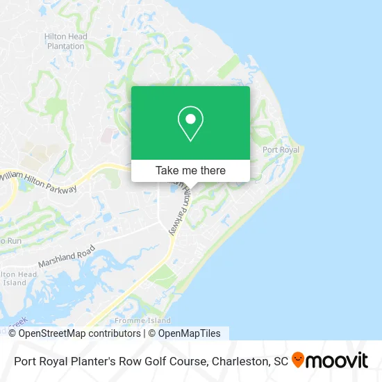 Port Royal Planter's Row Golf Course map