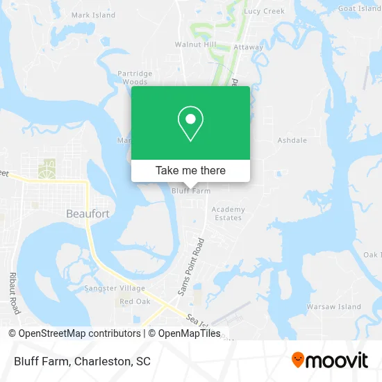 Bluff Farm map