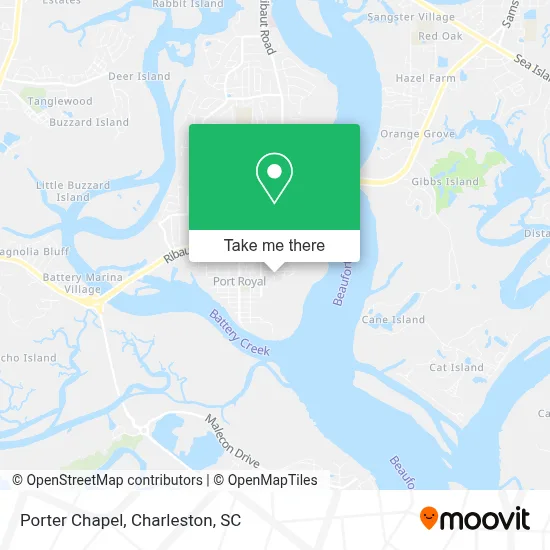 Porter Chapel map
