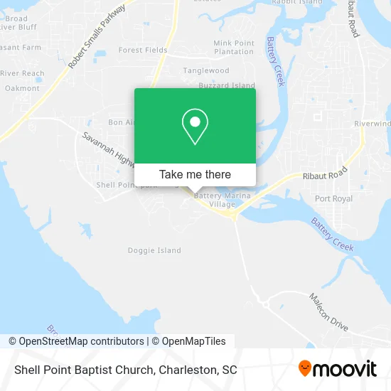 Shell Point Baptist Church map
