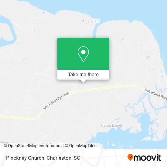 Pinckney Church map