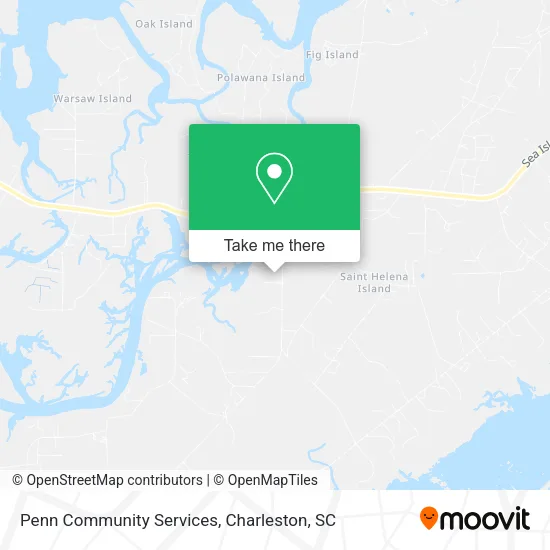 Penn Community Services map