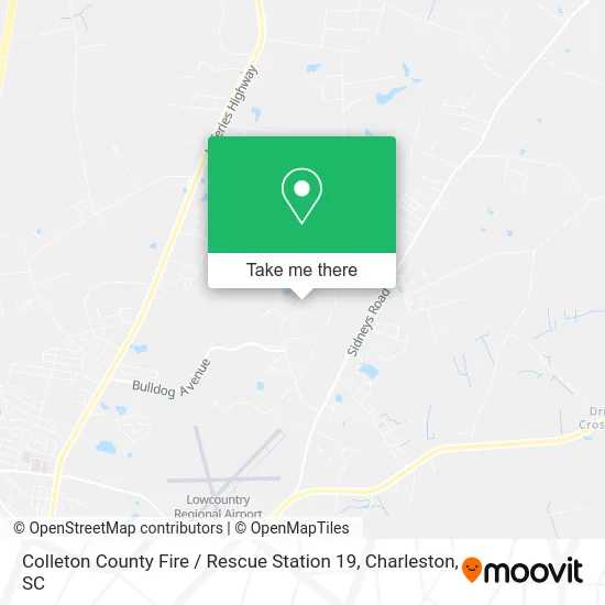 Colleton County Fire / Rescue Station 19 map