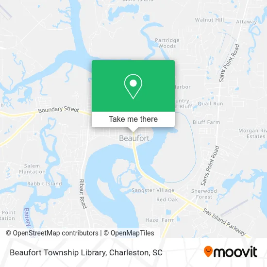 Beaufort Township Library map