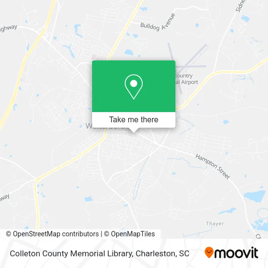 Colleton County Memorial Library map