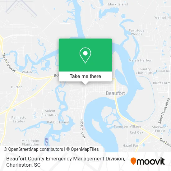 Beaufort County Emergency Management Division map