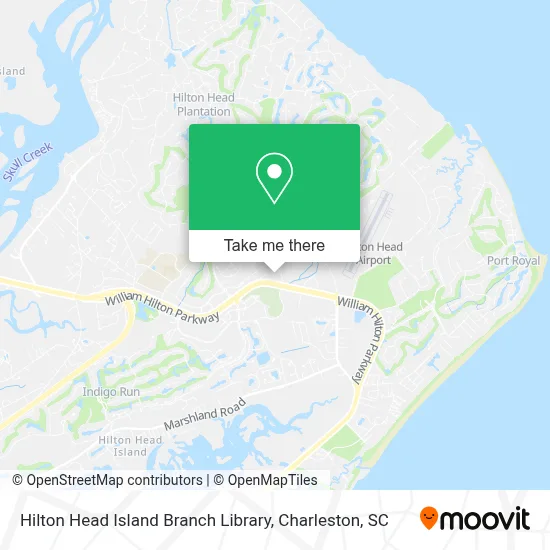Hilton Head Island Branch Library map