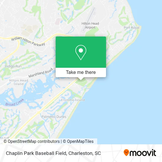Chaplin Park Baseball Field map