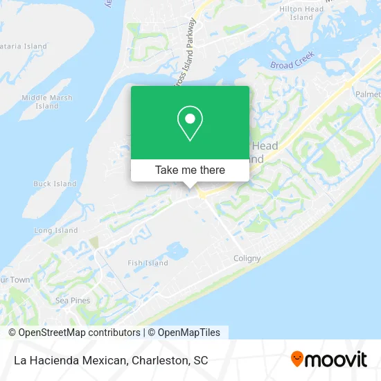 La Hacienda Mexican map
