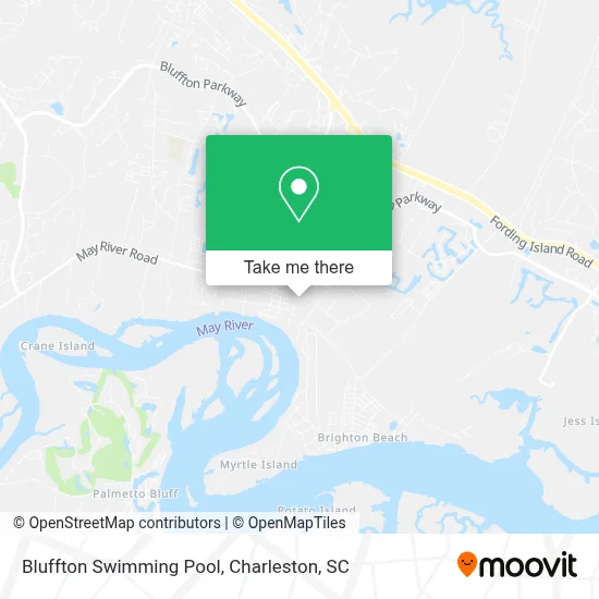 Bluffton Swimming Pool map