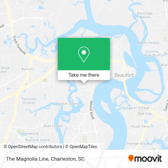 The Magnolia Line map