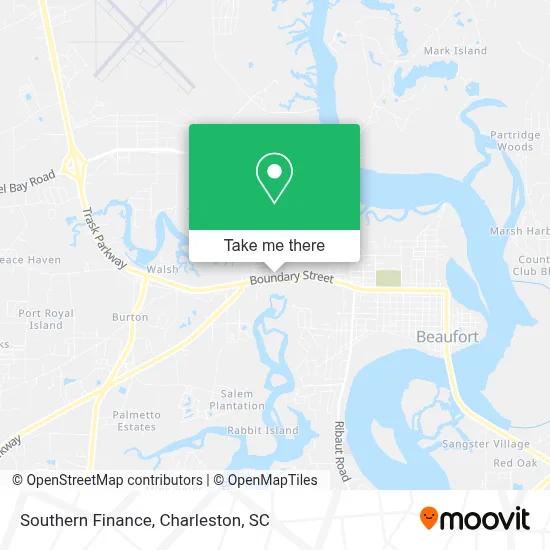 Southern Finance map