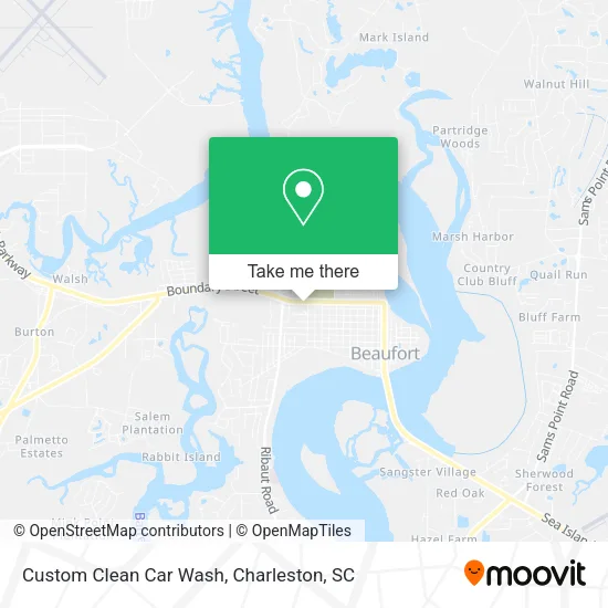 Custom Clean Car Wash map