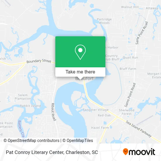 Pat Conroy Literary Center map