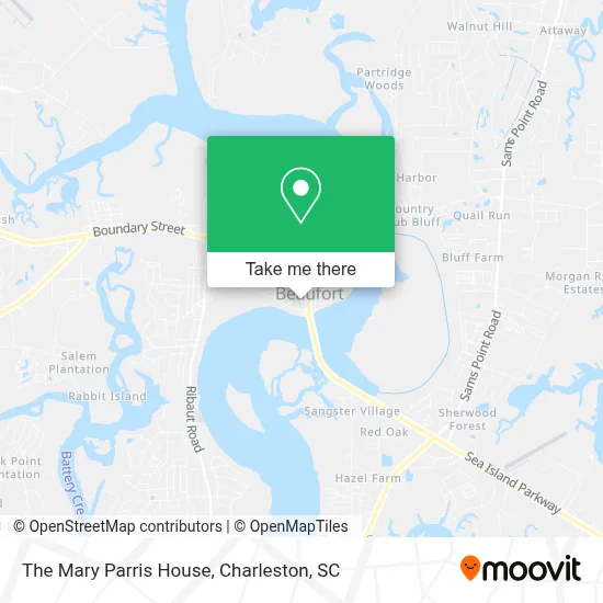 The Mary Parris House map