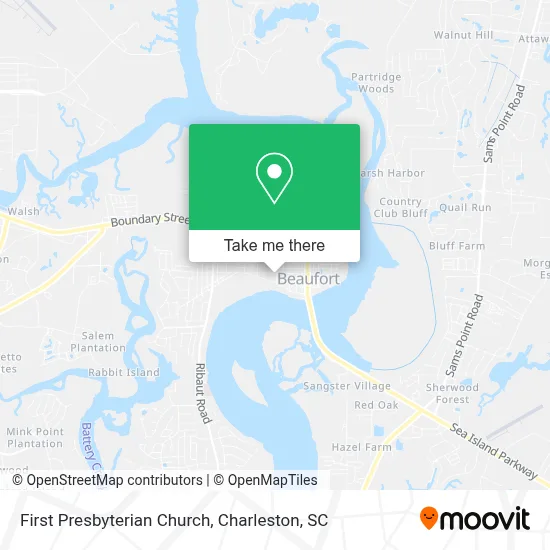 First Presbyterian Church map