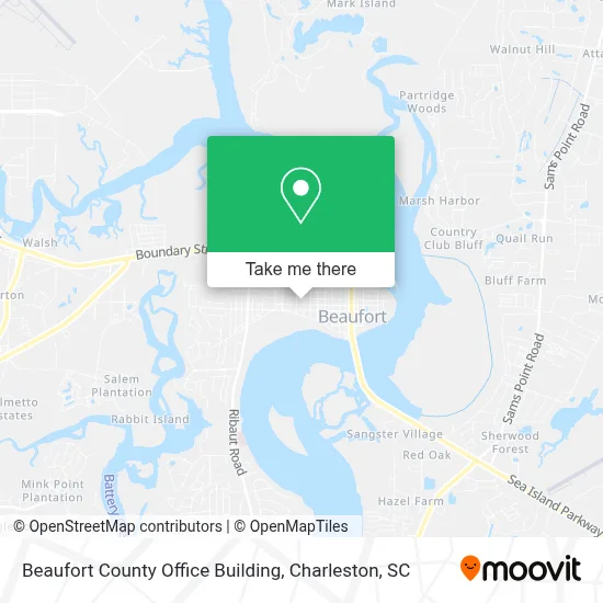 Beaufort County Office Building map