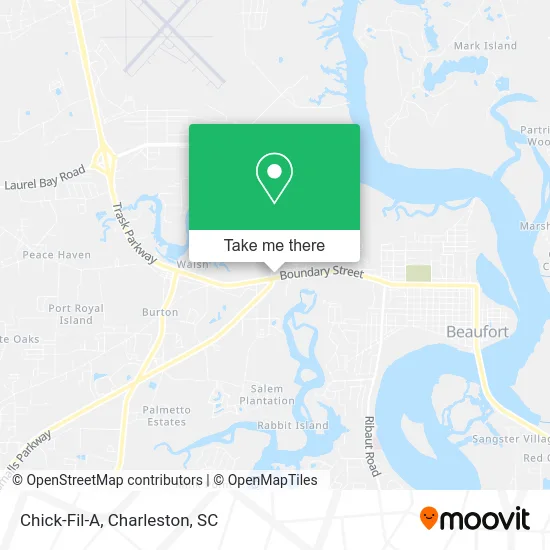 Chick-Fil-A map