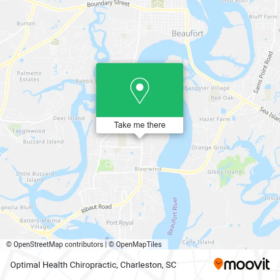 Optimal Health Chiropractic map