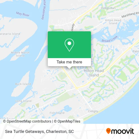 Sea Turtle Getaways map