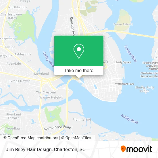 Jim Riley Hair Design map