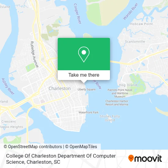 College Of Charleston Department Of Computer Science map