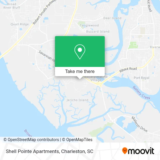 Shell Pointe Apartments map