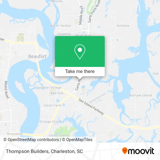 Thompson Builders map