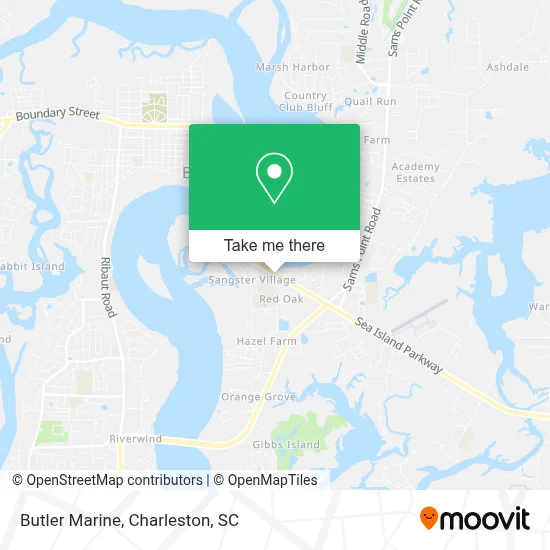Butler Marine map