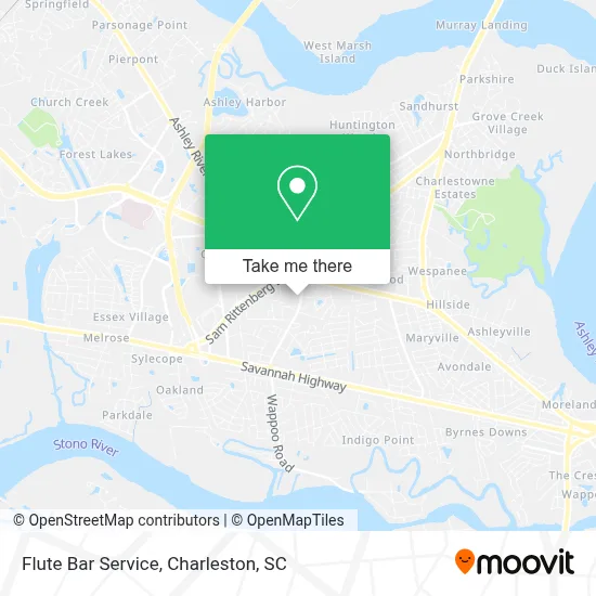 Flute Bar Service map