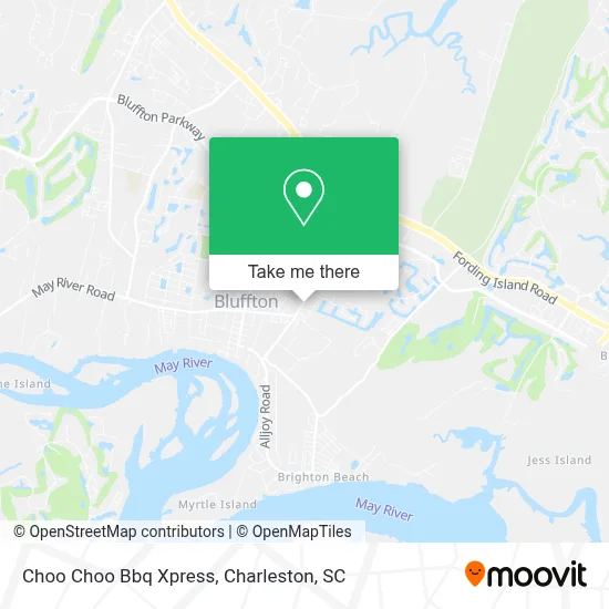 Choo Choo Bbq Xpress map