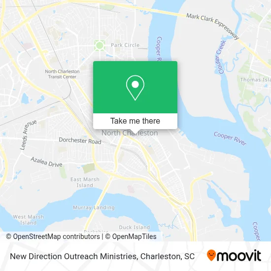 New Direction Outreach Ministries map