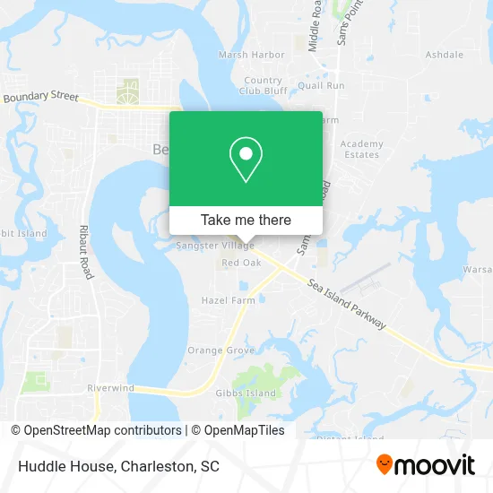 Huddle House map
